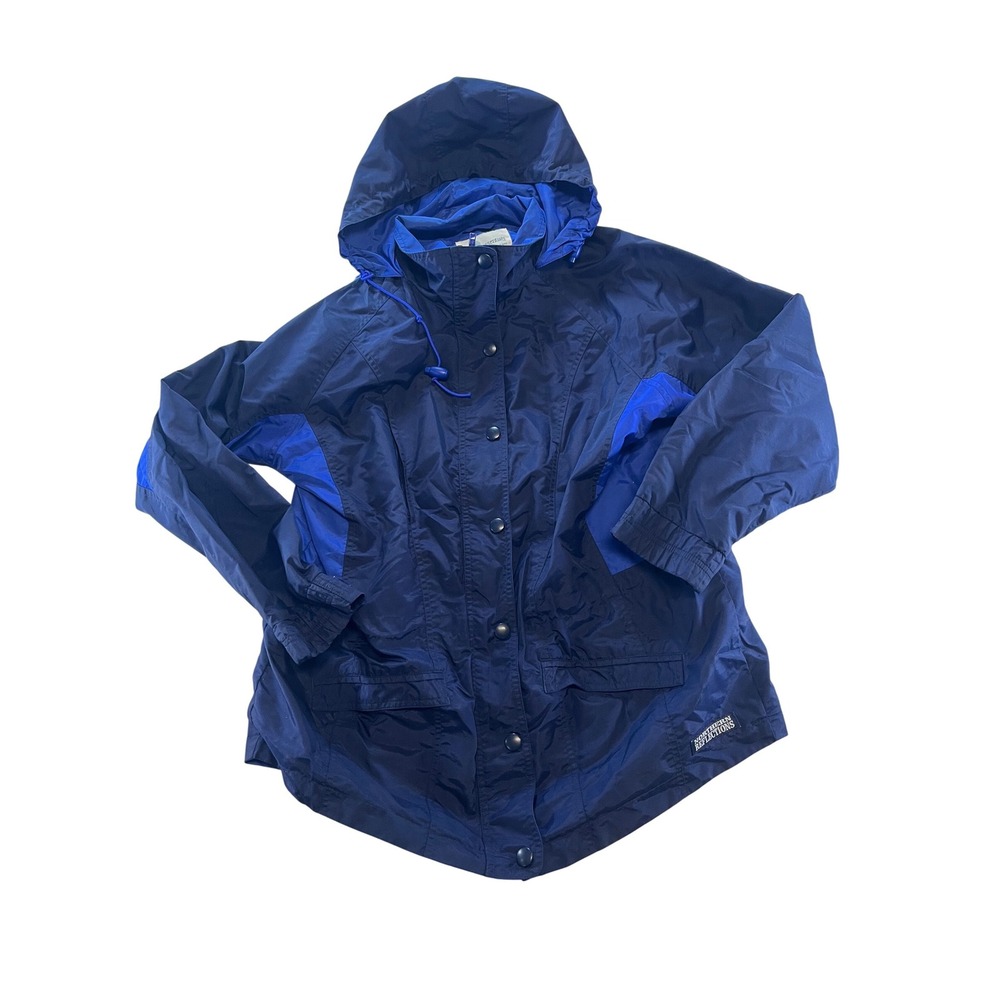 Vintage Northern Reflections Cottage Essentials Rain Jacket‎ Hooded Mens Medium